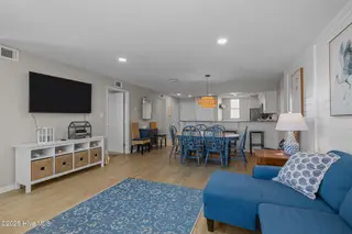 1505 Salter Path Road 409, Indian Beach, NC 28512 – photo 5: Living, Dining, Kitchen Space