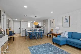 1505 Salter Path Road 409, Indian Beach, NC 28512 – photo 8: Living, Dining, and Kitchen Space