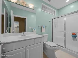 119 Salter Path Road 202a, Pine Knoll Shores, NC 28512 – photo 15: En-Suite Primary Bathroom