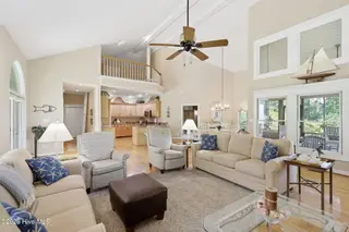 142 Oakleaf Drive, Pine Knoll Shores, NC 28512 – photo 8: Living Room