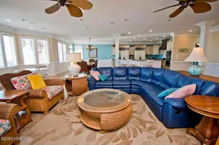 5715 Ocean Drive, Emerald Isle, NC 28594 – photo 5: Living room to kitchen