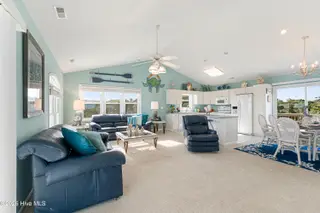 118 Heverly Drive, Emerald Isle, NC 28594 – photo 9: Living room with ocean views
