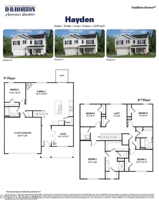 2675 Delilah Drive, Winterville, NC 28590 – photo 23: Hayden - 5BD - Tradition Series_FP