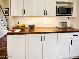 3017 Red Fox Road, Trent Woods, NC 28562 – photo 12: Modern Kitchen with Wooden Countertop
