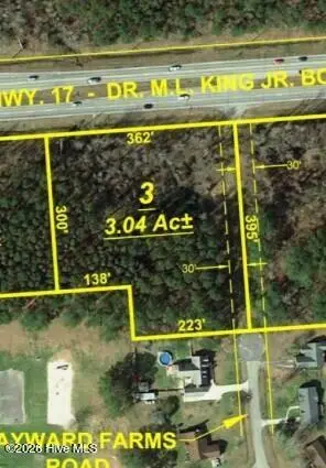 Tract 3 M L King Jr Boulevard, New Bern, NC 28562 – photo 1: Lot 3 Dimensions
