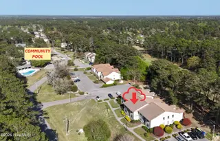 308 Country Club Villa Drive # 3, Shallotte, NC 28470 — 2-bedroom condo in Brierwood Estates, Shallotte, NC, photo 2 of 36: Drone386