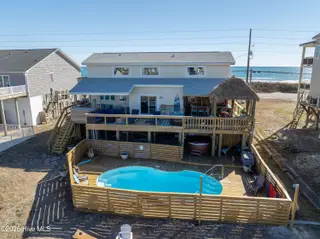 1601 New River Inlet Road, North Topsail Beach, NC 28460 – photo 14: 1601 New River Inlet Road - Aerial_Exter
