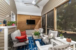165 Cedar Lane, Newport, NC 28570 — 3-bedroom home in Gull Harbor, Newport, NC, photo 14 of 48: Screened Porch