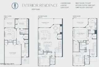 3107 St James Drive SE, Southport, NC 28461 — 4-bedroom townhome in St James, Southport, NC, photo 6 of 9: Exterior Residence Floorplan