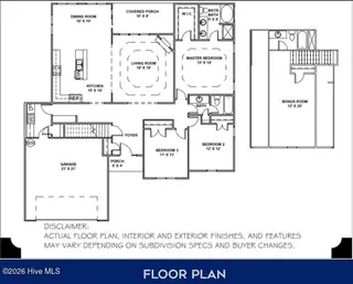 1000 Croaker Court, New Bern, NC 28562 – photo 4: Sutton Floor Plan - 720-AV