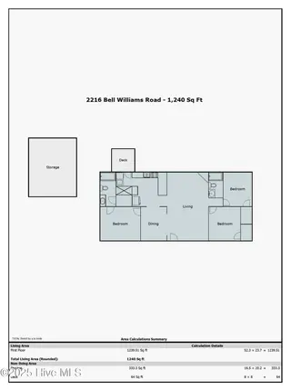 2216 Bell Williams Road, Burgaw, NC 28425 — 3-bedroom manufactured home, Burgaw, NC, photo 3 of 25: Floor Plan