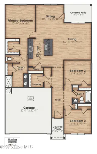 715 Lantern Rest Lane Lot 487, Jacksonville, NC 28546 – photo 4: aria-A-Express-fp1base (No Carpet)
