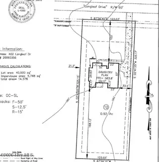 402 Longleaf Drive, West End, NC 27376 – photo 8: plot plan zoomed in