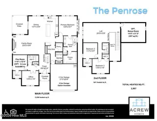 1772 Dixon Grove Lane, Grimesland, NC 27837 – photo 24: Penrose-floorplan only-Dixon Grove