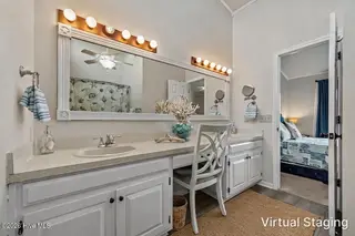 1928 New River Inlet Road 214, North Topsail Beach, NC 28460 – photo 12: Master Bathroom Staged
