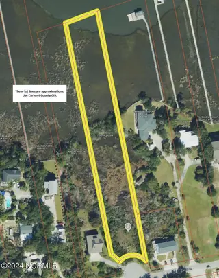 6912 15 Canal Drive, Emerald Isle, NC 28594 – photo 23: 6912LotLines2