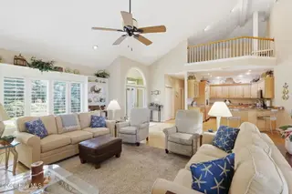 142 Oakleaf Drive, Pine Knoll Shores, NC 28512 – photo 9: Living Room