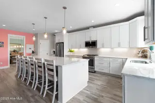 212 Taylorwood Drive, Beaufort, NC 28516 – photo 15: Modern kitchen w/ massive island