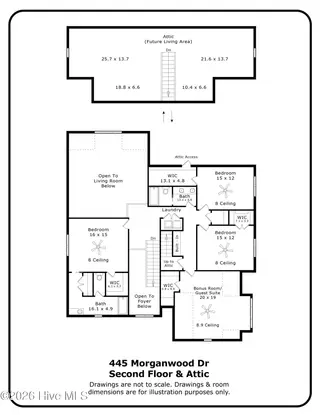 445 Morganwood Drive, West End, NC 27376 – photo 3: 445 Morganwood Dr_2nd_3rd_Fl_page-0001