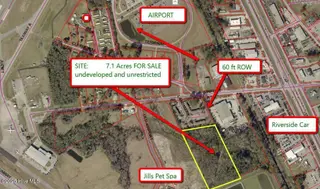 709 Airport Road, New Bern, NC 28560 – photo 1: Labeled Aerial