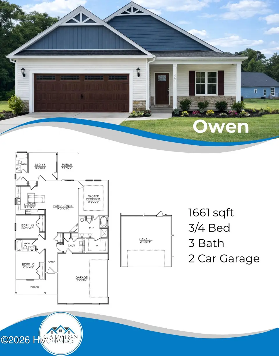 425 W 2nd Street, Princeton, NC 27569 – photo 1 of 13: Owen Plan Cut Sheet