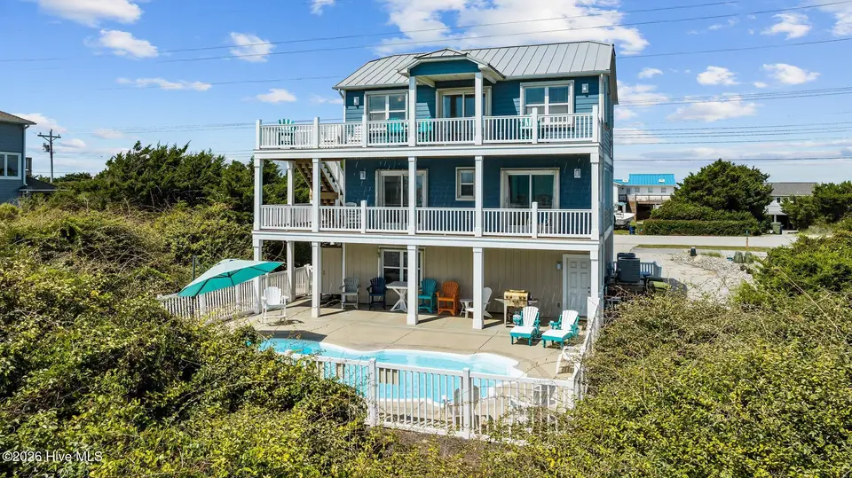 1907 Emerald Drive, Emerald Isle, NC 28594 – photo 1 of 50: Exterior Ocean side with Pool
