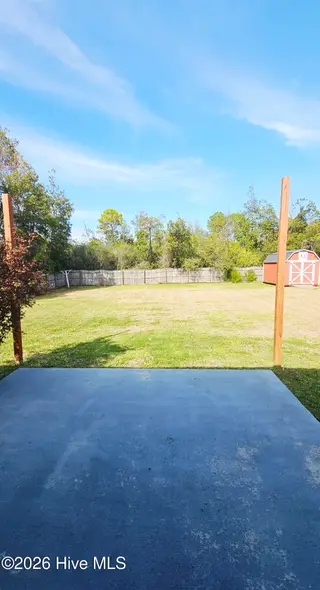 183 Parnell Road, Hubert, NC 28539 – photo 17: View of Backyard from Kitchen