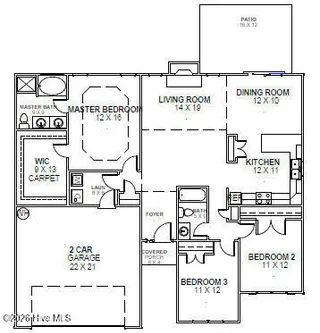 1002 Croaker Court, New Bern, NC 28562 – photo 3: Floor Plan