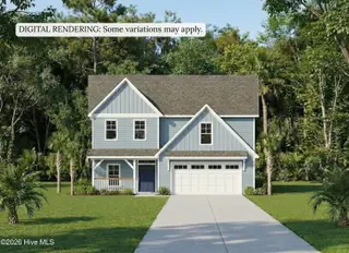 374 Tar Landing Road, Holly Ridge, NC 28445 – photo 1: rendering front elevation