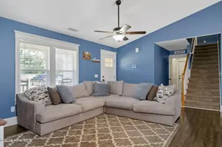 19 Darel Street, Rocky Point, NC 28457 – photo 8: Living Room and stairs to the FROG