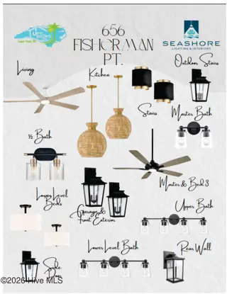 656 Fishermans Point, Newport, NC 28570 – photo 8: 656 Lighting selections