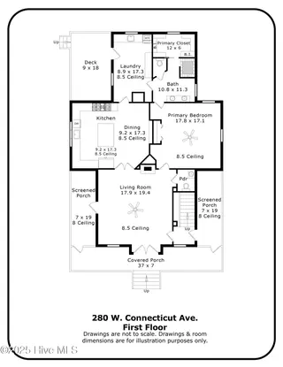 280 W Connecticut Avenue, Southern Pines, NC 28387 – photo 8: 280 W. Connecticut Ave_First Floor_page-