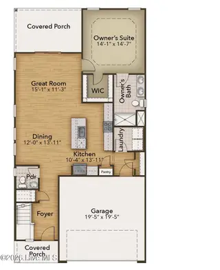 4020 Morning Dew Path, Leland, NC 28451 — 3-bedroom home in Terrapin, Leland, NC, photo 2 of 3