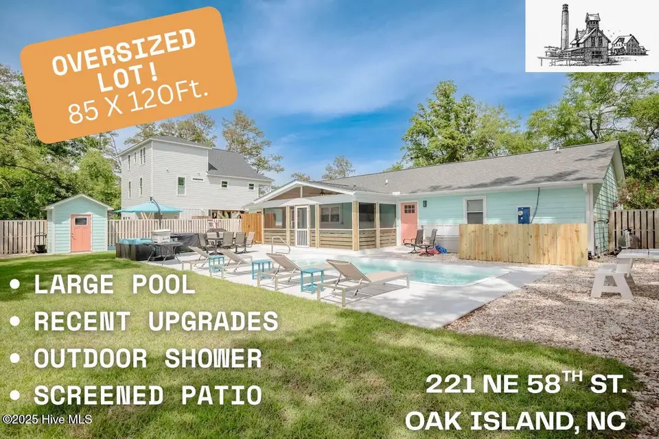 221 NE 58th Street, Oak Island, NC 28465 – photo 1 of 53: OVERSIZED LOT