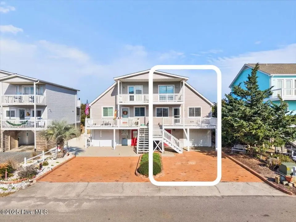 258 Brunswick Avenue W # B, Holden Beach, NC 28462 – photo 1 of 43: Front of Home. Unit B is on the right.