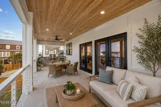 208 Radio Island Road, Morehead City, NC 28557 — 4-bedroom home in Tide Lines, Morehead City, NC, photo 22 of 62: main balcony vs