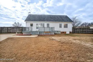 6574 Leigh Road, Rocky Mount, NC 27803 — 3-bedroom home in Williams Farm, Rocky Mount, NC, photo 8 of 30: Rear View of home