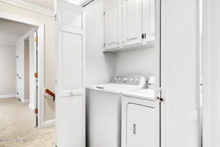 4009 Brassfield Drive, Rocky Mount, NC 27803 – photo 21: ...plus laundry room (W/D Convey