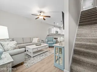 44 Catalina Circle, Swansboro, NC 28584 – photo 20: Living & Staircase