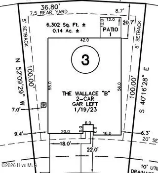 2009 Brisco Way 3, Leland, NC 28451 – photo 4: Plat Lot 3