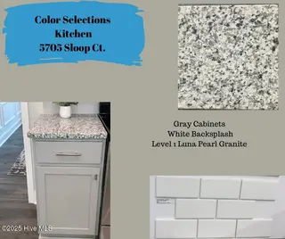 5705 Sloop Court, New Bern, NC 28560 – photo 4: Color Selections- Kitchen 1118 Coral Ree