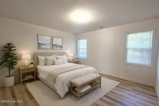 243 Parnell Road, Hubert, NC 28539 – photo 12: Primary Bedroom AI Staged