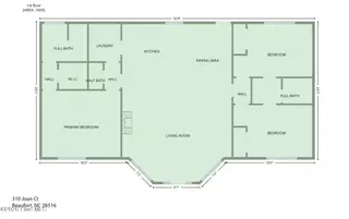 310 Joan Court, Beaufort, NC 28516 – photo 23: 310 Joan Court Floor Plan