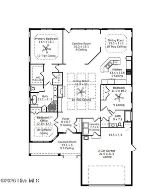 135 Heath Court, West End, NC 27376 – photo 2: Floor Plan 135 Heath