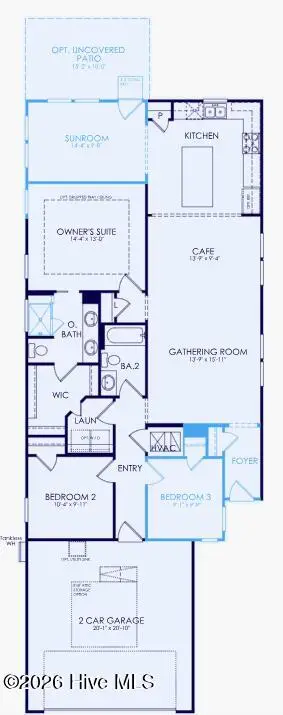 4173 Yellow Flag Iris Street, Leland, NC 28479 – photo 15: Compass Floorplan