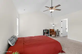 107 Peletier Shores Drive, Peletier, NC 28584 – photo 18: Primary suite with Cathedral ceiling