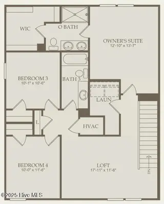 584 Coronado Avenue SE 20, Leland, NC 28451 – photo 3: Raven Floorplan Upstairs HS