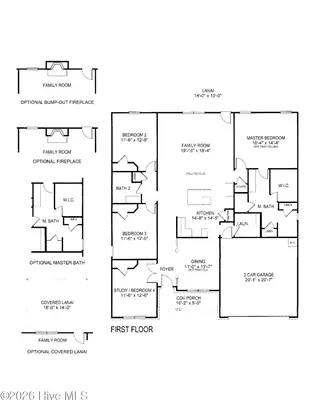 409 S Carey Street Lot 66, La Grange, NC 28551 – photo 2: 2100 - B Floorplan