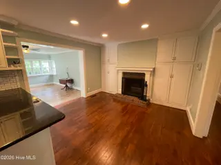 106 W Berkshire Road, Greenville, NC 27858 – photo 3: View of eat in kitchen & fireplace