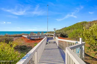 217 Salter Path Road, Pine Knoll Shores, NC 28512 – photo 12: Walkway to Beach with Sitting Area